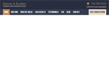 Tablet Screenshot of mareinandbradley.com